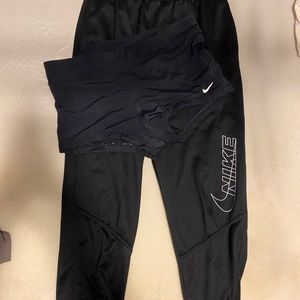 Nike combo- therma dry pants and therma dry shorts